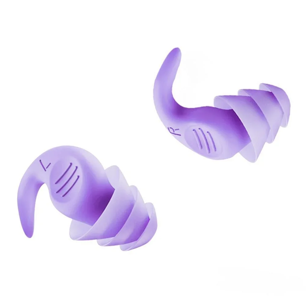 1 paire de bouchons d'oreilles anti-bruit, isolation phonique, Protection d'oreille, pour dormir, natation, voyage, réduction du bruit, étanche — 8/10