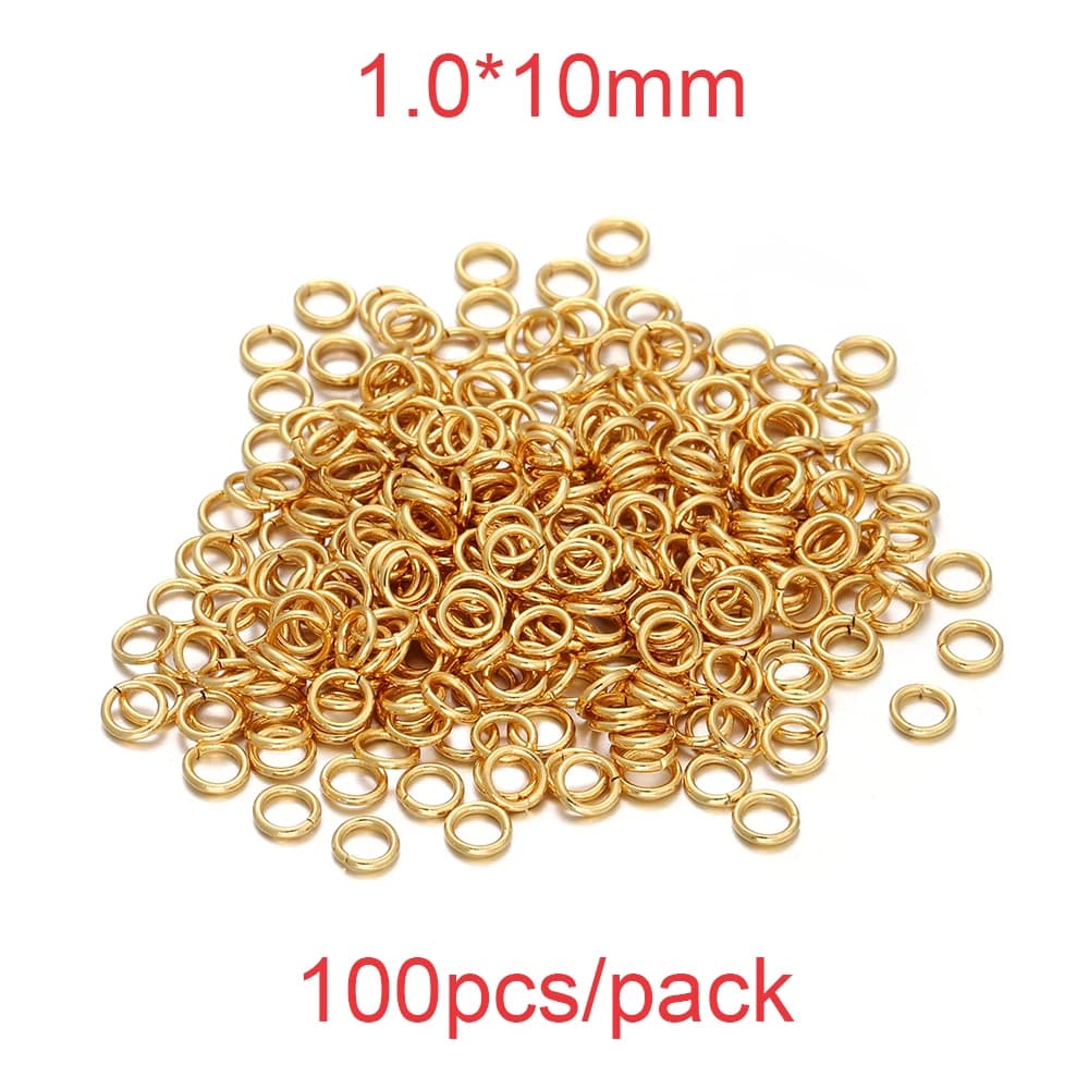 Anneaux fendus en acier inoxydable pour diabétique, boucles simples ouvertes, connecteurs pour bijoux à bricoler soi-même, résultats exécutifs, accessoires, 3-25mm, 30-200 pièces — 7/10