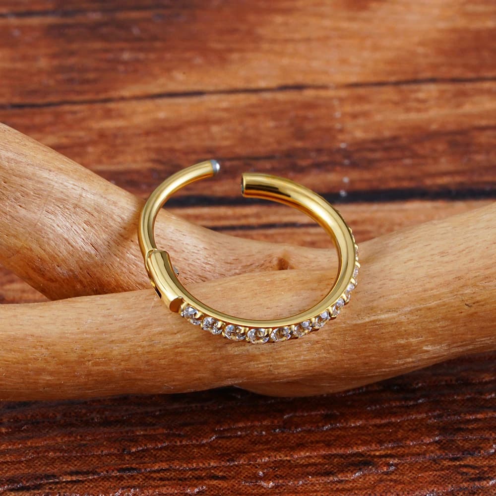 Right Grand ASTM F136 Titane 16G Slim Huggie Hoop Boucle d'oreille 6mm 8mm 10mm 12mm Boucle d'oreille hypoallergénique CZ Cartilage Helix Lobe d'oreille charnière Boucle d'oreille Piercing Bijoux de corps — 6/10