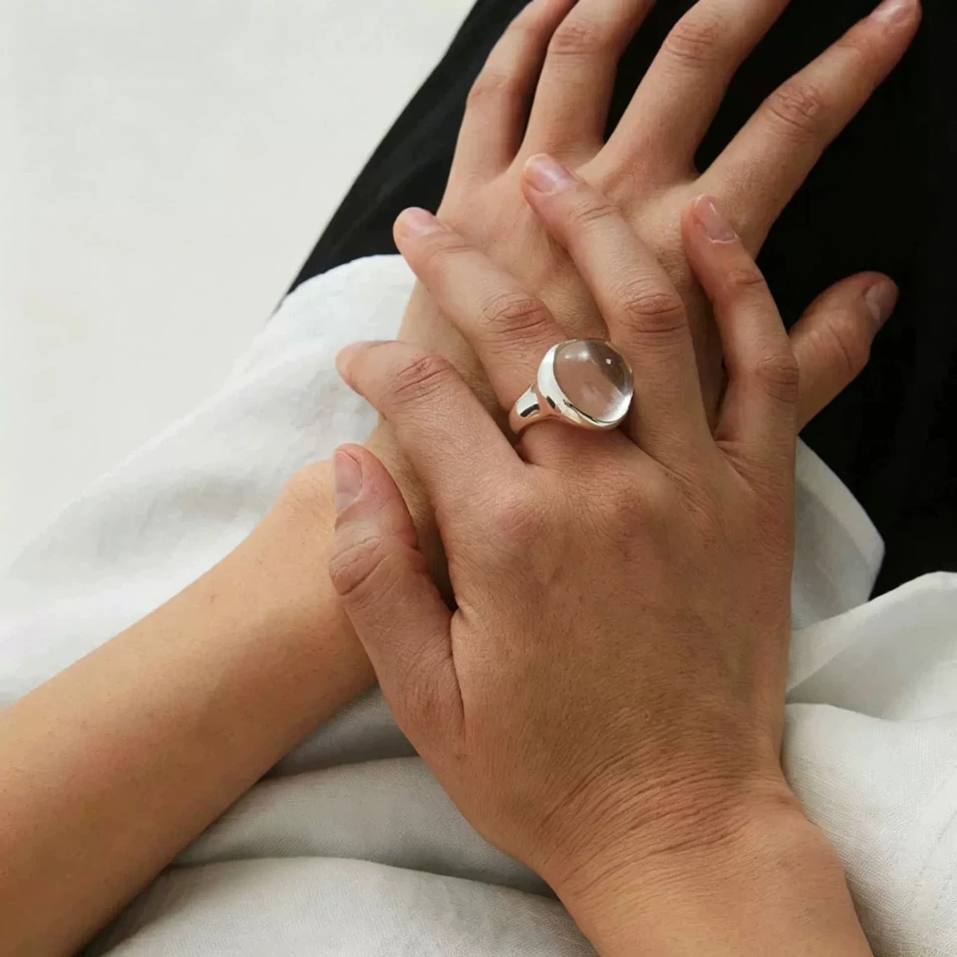 XIYANIKE – bagues réglables en cristal transparent élégantes pour femmes et filles, nouveaux bijoux à la mode, cadeau de fête, vente en gros — 4/6