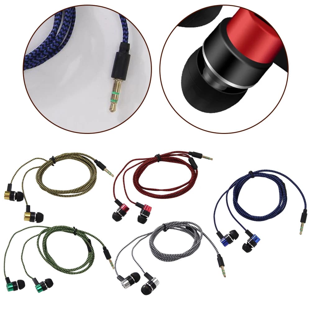 Écouteurs de sauna filaires intra-auriculaires, 2 boîtes de base, écouteurs stéréo basse, suppression du bruit mobile, superbe écouteur stéréo basse, 3.5mm — 3/10