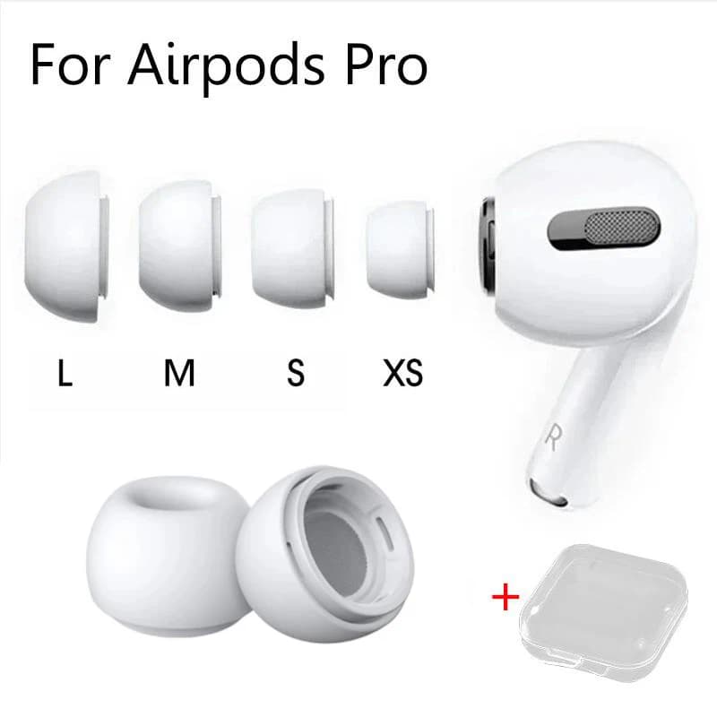 Embouts pour Airpods Pro 1/2 oreillettes coque en silicone trou de soulagement de la pression bouchons d'oreille coussin embouts écouteurs Air Pods Pro