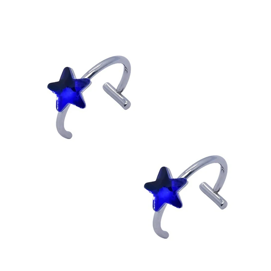 2 pièces à la mode 10mm en acier inoxydable Punk Clip sur faux Piercing nez enveloppement lèvres anneaux unisexe nez anneau femmes hommes Tusk corps bijoux — 8/10