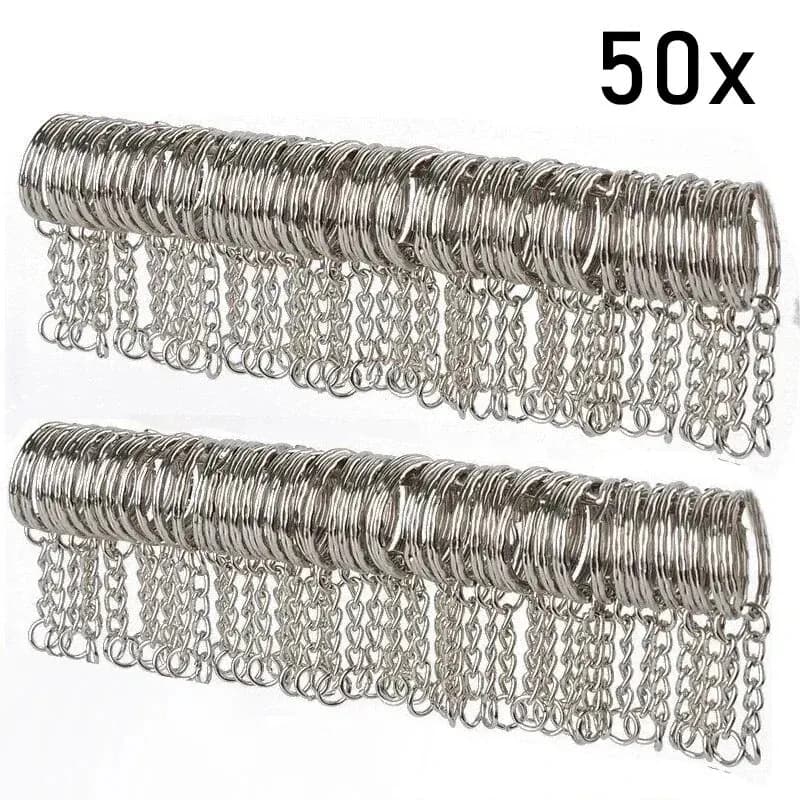 Anneau plat 25 mm * 50 pièces, boucle circulaire en métal, anneau rond, boucle lisse pour chien, anneau circulaire gaufré, boucle de suspension, crochet de suspension