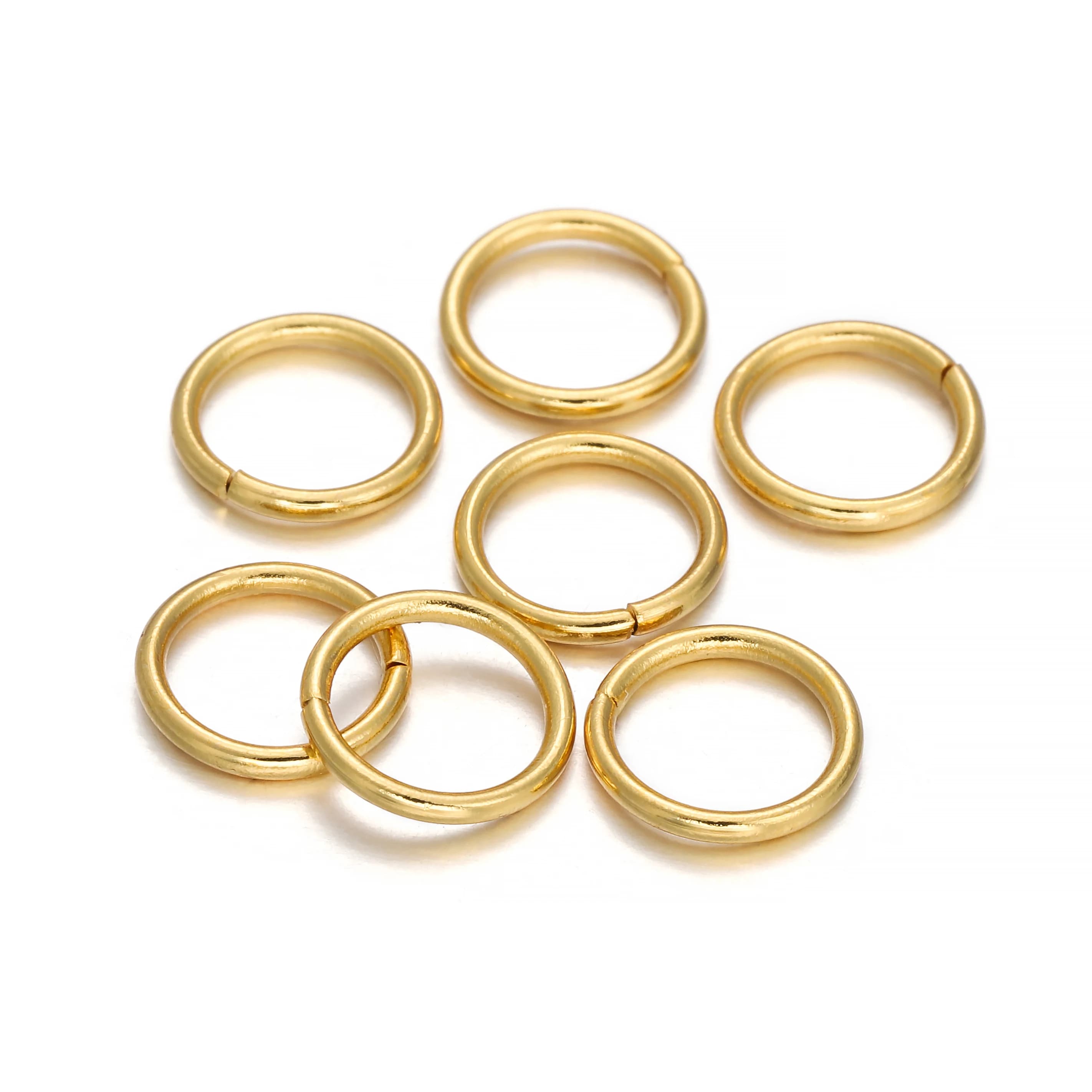 Anneaux fendus en acier inoxydable pour diabétique, boucles simples ouvertes, connecteurs pour bijoux à bricoler soi-même, résultats exécutifs, accessoires, 3-25mm, 30-200 pièces — 6/10