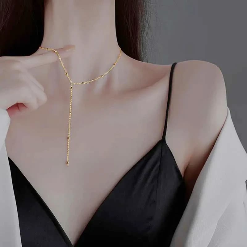 LATS nouveau luxe coloré Long gland collier pour femmes brillant strass cristal Zircon tour de cou bohème déclaration bijoux cadeaux — 7/8