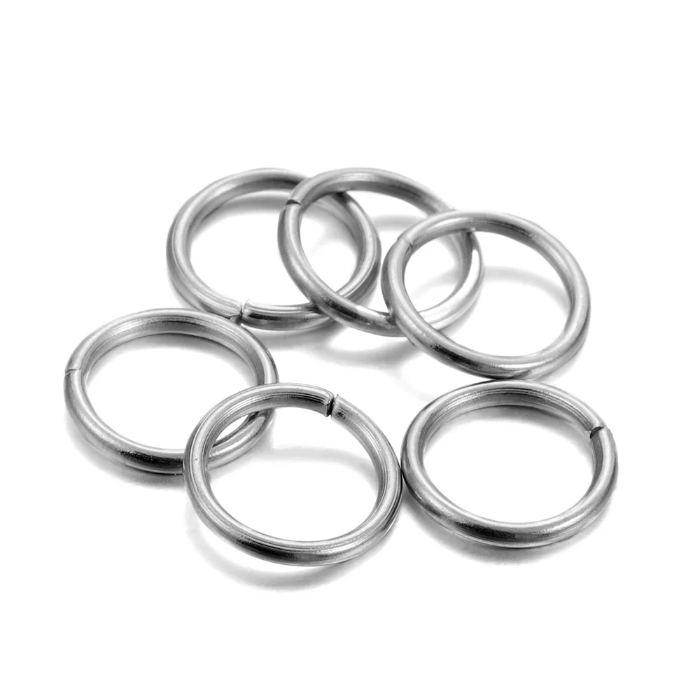 Anneaux fendus en acier inoxydable pour diabétique, boucles simples ouvertes, connecteurs pour bijoux à bricoler soi-même, résultats exécutifs, accessoires, 3-25mm, 30-200 pièces — 3/10