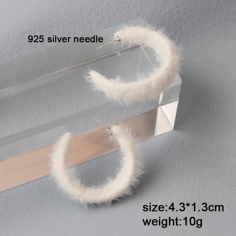 Boucles d'oreilles pendantes pour femme, blanc pur, fleur épanouie, acrylique, émail, papillon, imitation perle, cœur, élégantes, Brinc — 9/10